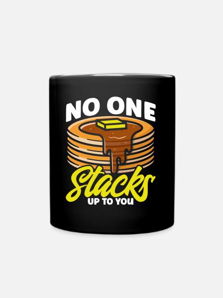 Pancakes Day Breakfast Pancakes Pancakes Pancakes - Full Colour Mug - black