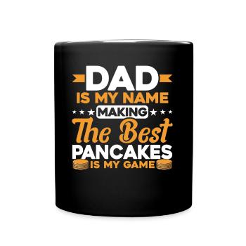 Breakfast Pancakes Pancakes Lover Fluffi - Full Colour Mug - black - Front