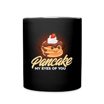 Petit déjeuner Pancakes Fluffy Flat Cake Pank - Mug uni - noir - Devant