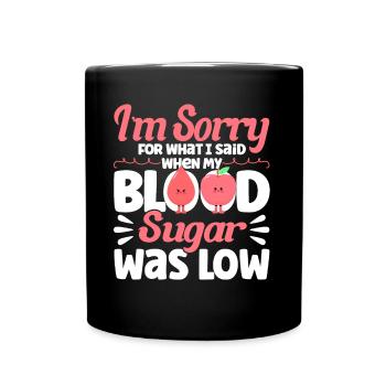 Sensibilisation au diabète Partisans de la guérison du diabète - Mug uni - noir - Devant