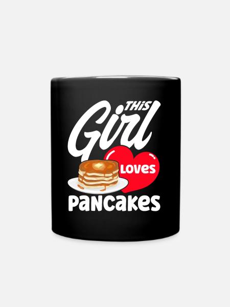 Crêpes Jour Petit déjeuner Crêpes Crêpes Crêpes - Mug uni - noir
