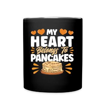 Fluffy Flat Cake Pancake Lovers Pan Pank - Mug uni - noir - Devant