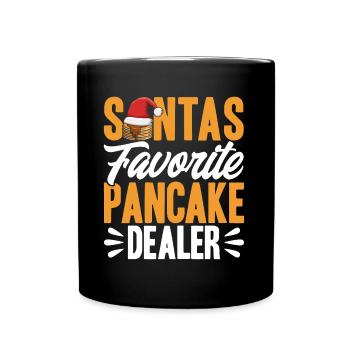 Petit déjeuner Pancakes Fluffy Flat Cake Pank - Mug uni - noir - Devant