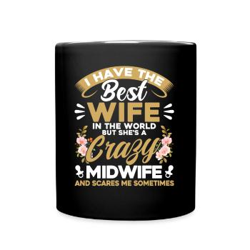 Sage-femme obstétricienne LD Work Gift - Mug uni - noir - Devant