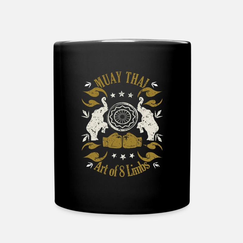 Muay Thai Art Of 8 Limits Fighter Gift Idea - Tasse einfarbig - Schwarz