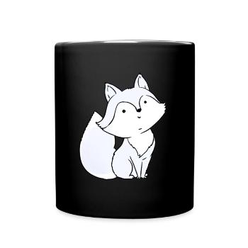 Arctic fox - Full Colour Mug - black - Front