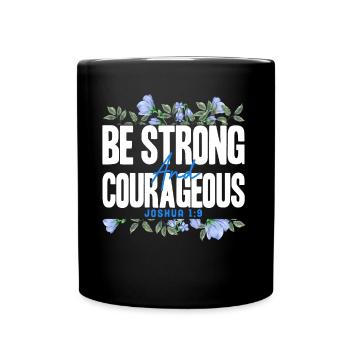 Christian Religious Bible Verse Gift - Full Colour Mug - black - Front