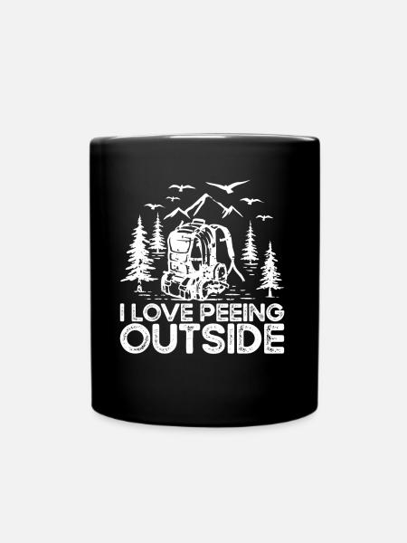 Hiking Backpacking Gift - Mug uni - noir