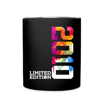 16. GEBURTSTAG LIMITED EDITION 2010 - Tasse einfarbig - Schwarz - Vorne
