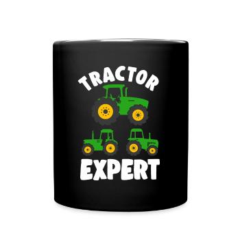 Farm Tractor Expert Farmer Boy Toddler Gift Idea - Tasse einfarbig - Schwarz - Vorne