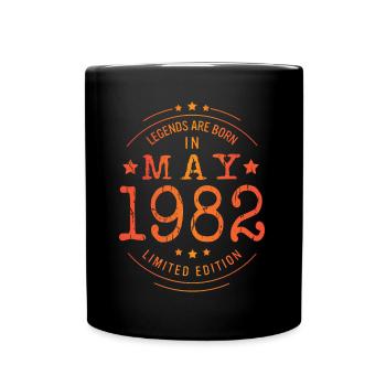 Anniversaire Mai 1982 Edition Limitée Millésime - Mug uni - noir - Devant