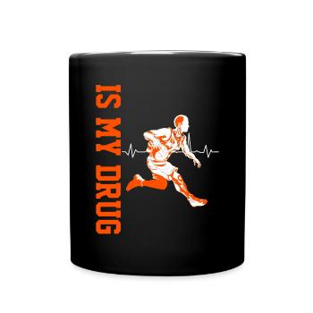 Basketball Player Quote Basketball Is My Drug - Tasse einfarbig - Schwarz - Vorne