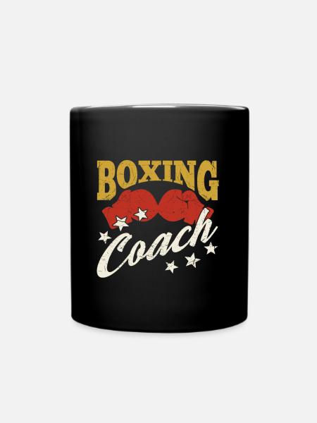 Boxing Coach Boxing Gloves Cool Boxing Coach Gift - Tasse einfarbig - Schwarz