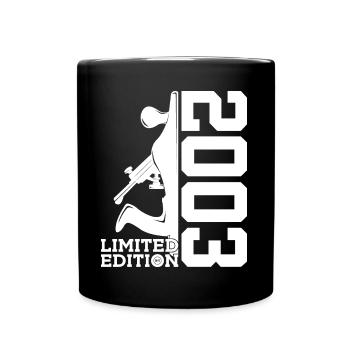 LIMITED EDITION 2003 TISCHLER 23. GEBURTSTAG - Tasse einfarbig - Schwarz - Vorne