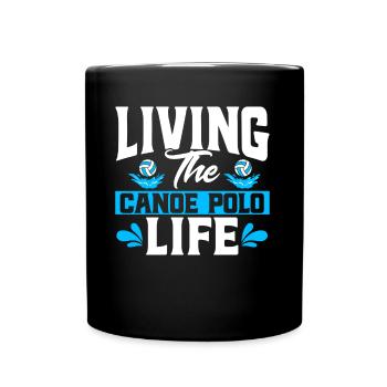 Canoe polo team Canoeing Canoe polo gift - Full Colour Mug - black - Front