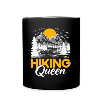 Cadeau de randonnée en plein air - Mug uni - noir - Devant