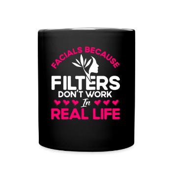 Facial Treatment Make-up Artist Beautician Gesche - Full Colour Mug - black - Front