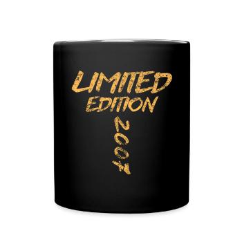 Limited Edition 2007 16. Geburtstag Geschenk - Tasse einfarbig - Schwarz - Vorne