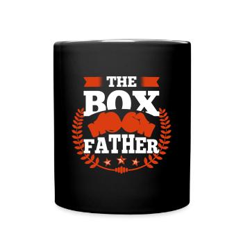 Funny Boxer Gift Idea Boxfather Boxing Gloves - Tasse einfarbig - Schwarz - Vorne
