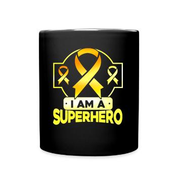 Cancer infantile Soutien au cancer chez les enfants - Mug uni - noir - Devant