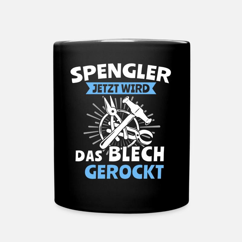 Spengler Bauspengler Karrosseriespengler - Tasse einfarbig - Schwarz