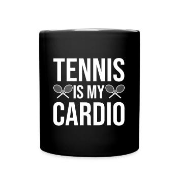 Citation de tennis pour les fans de tennis - Mug uni - noir - Devant