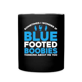 Fou de Bassan à pieds bleus Boobie Cadeau - Mug uni - noir - Devant