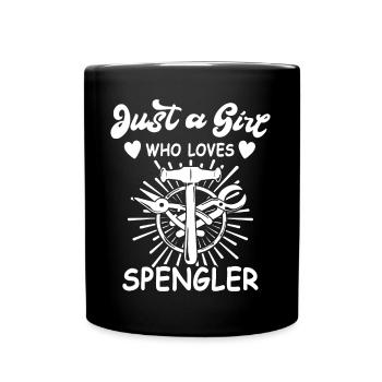 Spengler Beruf Bauspengler Sprüche - Tasse einfarbig - Schwarz - Vorne
