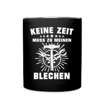 Spengler Beruf Bauspengler Sprüche - Tasse einfarbig - Schwarz - Vorne