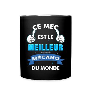 Ce mec super mécano Mécanique Auto Garage Humour - Mug uni - noir - Devant