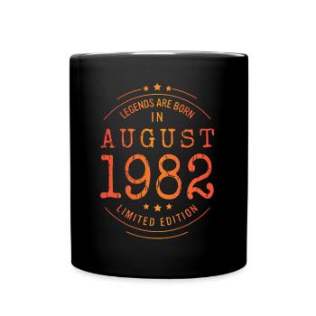 Anniversaire Août 1982 Edition Limitée Millésime - Mug uni - noir - Devant