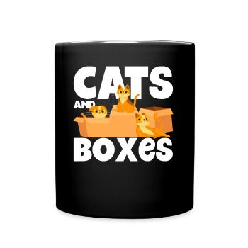 Chat parents chats dictons chat cadeau - Mug uni - noir - Devant