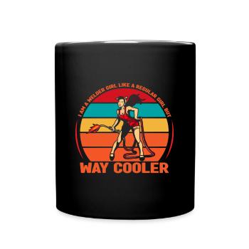 Une fille soudeuse comme une fille ordinaire mais beaucoup plus cool - Mug uni - noir - Devant