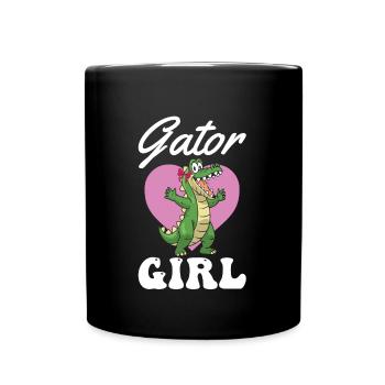 Gator Girl Für Alle Alligator-fans - Tasse einfarbig - Schwarz - Vorne