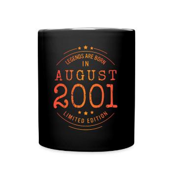 Anniversaire Août 2001 Edition Limitée Millésime - Mug uni - noir - Devant