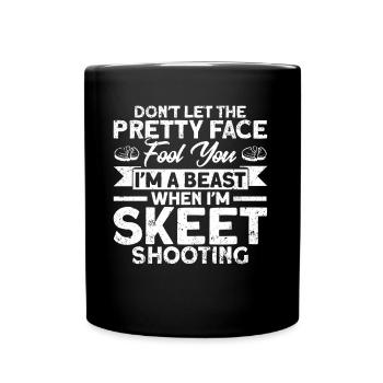 Shooting Club Clay Pigeon Shooting Falling Shooting Gesch - Mug uni - noir - Devant