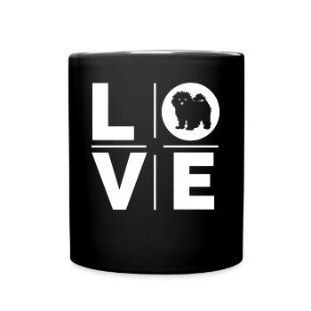 Bichon Frise Love - Full Colour Mug - black - Front