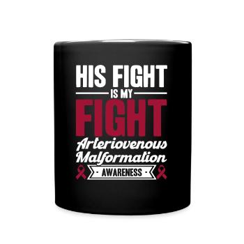 Conscience de malformation artérioveineuse Arteriovenö - Mug uni - noir - Devant