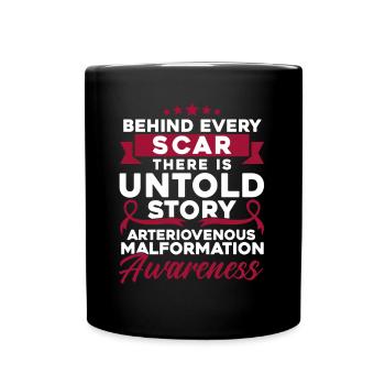 Malformation artérioveineuse Fighter artérioveineuse M - Mug uni - noir - Devant