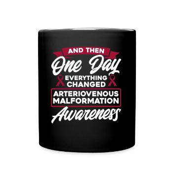Malformation artérioveineuse de soutien artériove - Mug uni - noir - Devant