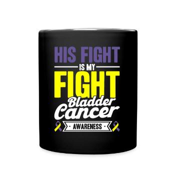 cancer de la vessie conscience cancer de la vessie sous - Mug uni - noir - Devant