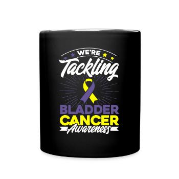 Purple Ribbon Bladder Cancer Support Harnbl - Full Colour Mug - black - Front