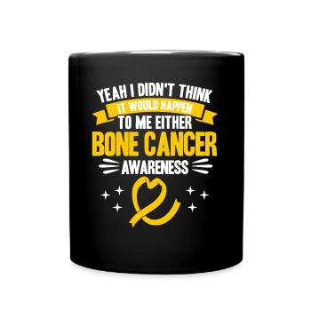 Bone Cancer Fighter Bone Cancer Awareness Knoc - Full Colour Mug - black - Front