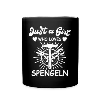 Spengler Bauspengler Karosseriespengler - Tasse einfarbig - Schwarz - Vorne