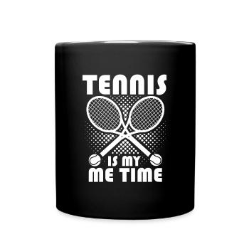Tennis Saying Tennis Is My Me Time Tennis Gifts - Tasse einfarbig - Schwarz - Vorne