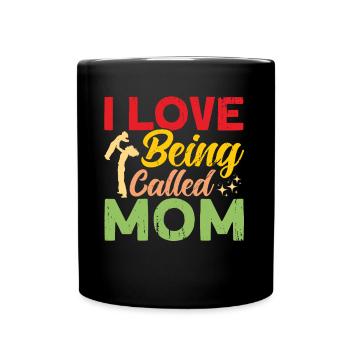 Mom Matching Family Grandmother Gift - Full Colour Mug - black - Front