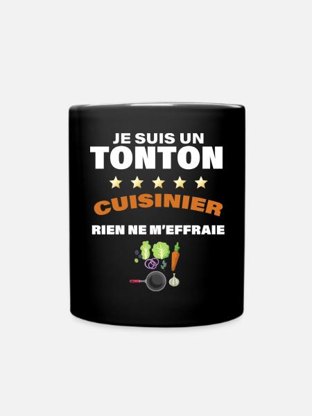 Tonton Cuisine Citation Humour Drôle Oncle - Mug uni - noir