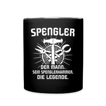 Spengler Beruf Karosseriespengler Sprüche - Tasse einfarbig - Schwarz - Vorne