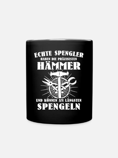 Spengler Spengeln Karosseriespengler - Tasse einfarbig - Schwarz