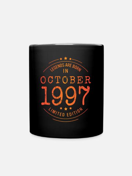 Anniversaire Octobre 1997 Edition Limitée Millésime - Mug uni - noir